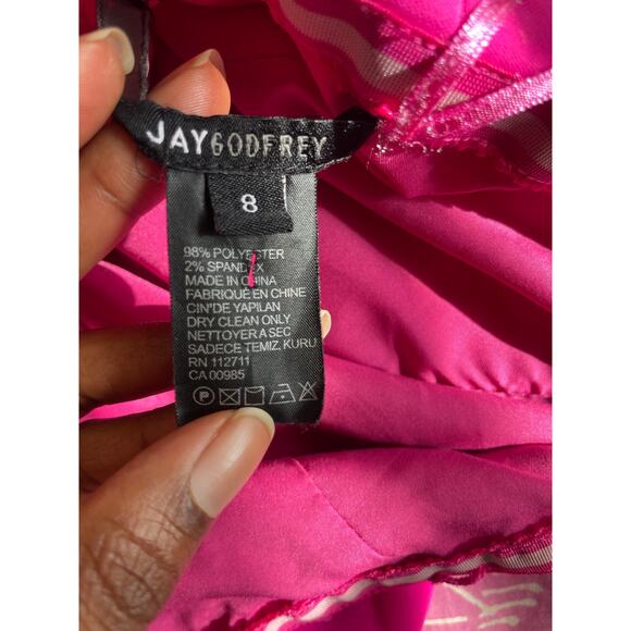 Jay Godfrey Martell Pink Strapless Maxi Gown with Front Slit • Size 8 - Picture 3 of 4